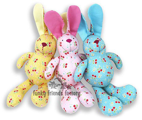 toy bunny rabbit sewing pattern