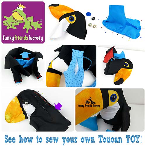 Toucan sewing pattern tutorial