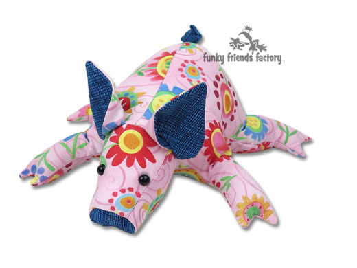 Flowet pig toy pattern