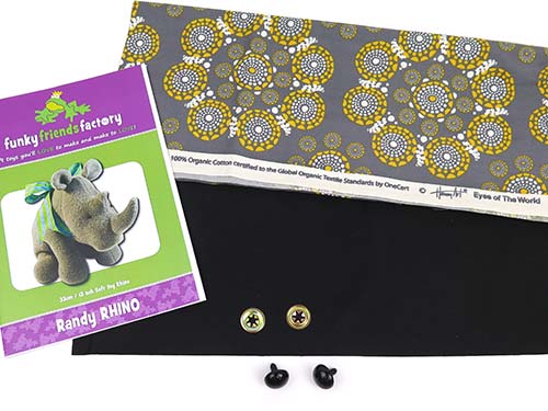 Organic fabric and rhino pattern Giveaway