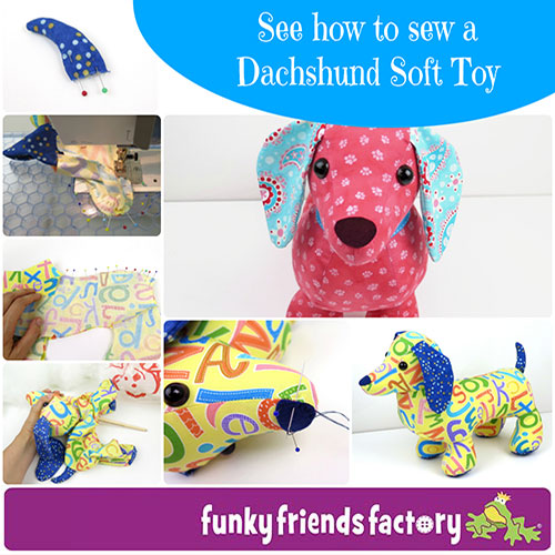 Dachshund sewing pattern photo tutorial