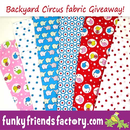 Jodie Carleton Ric Rac Backyard Circus fabric giveaway