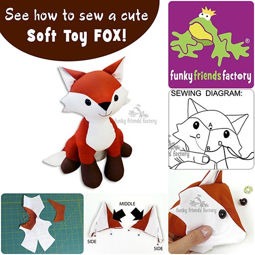 A quick brown fox sewing pattern! | Funky Friends Factory