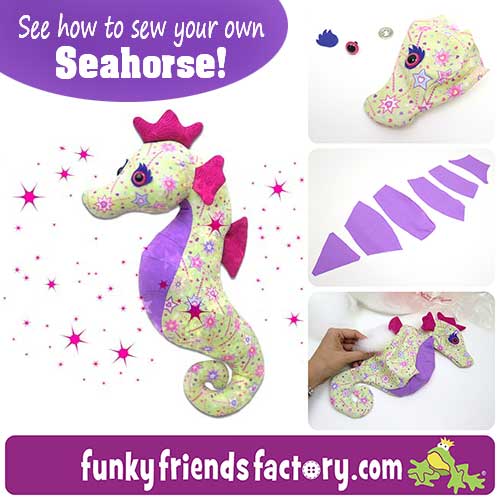 Seahorse sewing pattern photo tutorial
