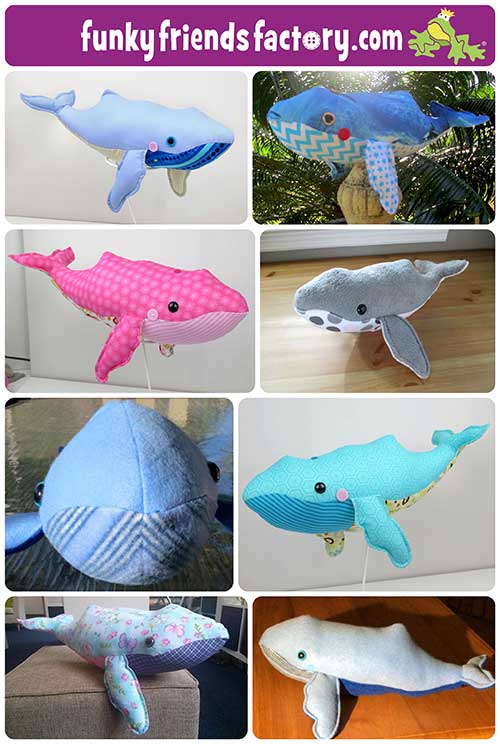 See How To Sew A Whale Toy Pattern