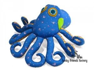 See me sew my octopus sewing pattern | Funky Friends Factory