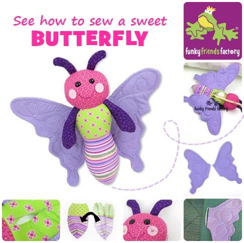 Butterfly sewing pattern photo tutorial