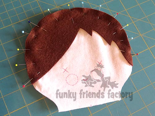 doll felt hair