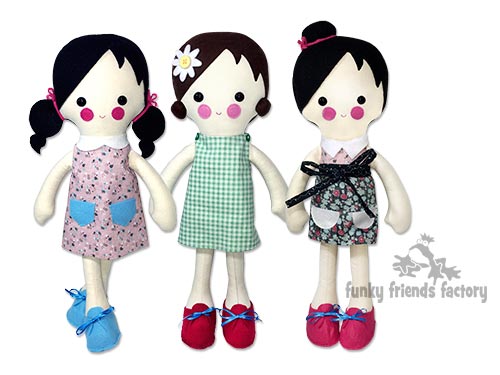 Daisy DRESS-UP DOLL stuffed doll pattern