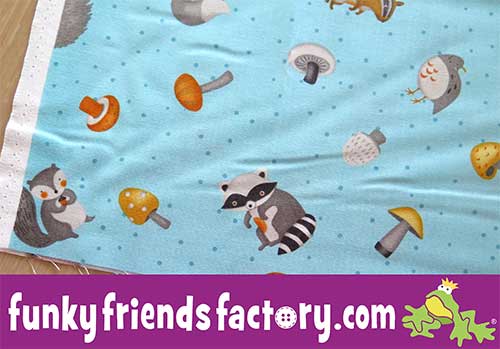 racoon fabric