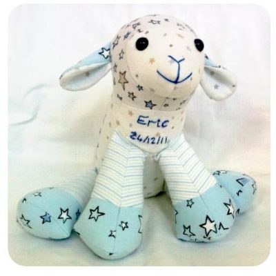 Recycle some used clothes to sew lovely keepsakes using my toy patterns!