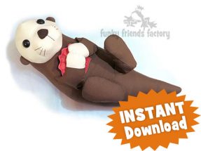 stuffed otter sewing pattern