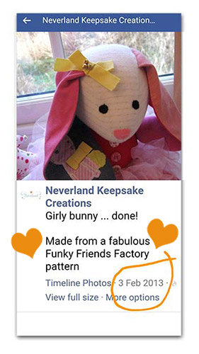 sew lovely keepsakes - bunny