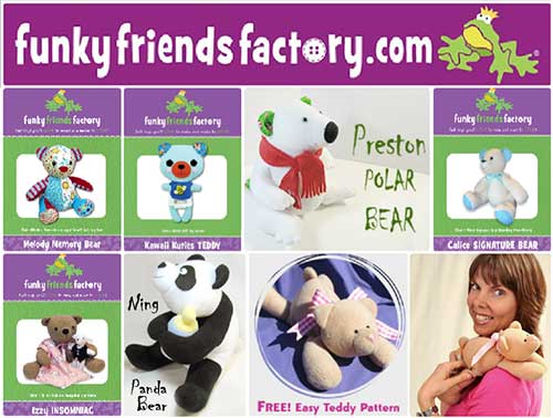 funky friends factory bear