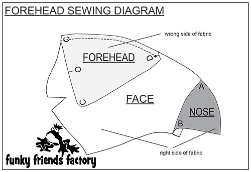 Triceratops-FOREHEAD-DIAGRAM