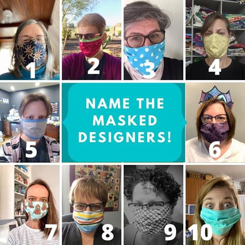 Designers sewing masks and lifting spirits! :D