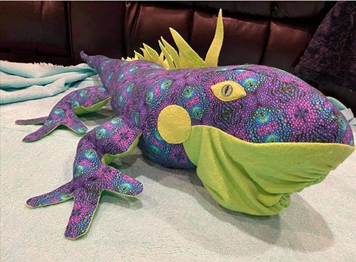 Iguana Pattern sewn by JackieH