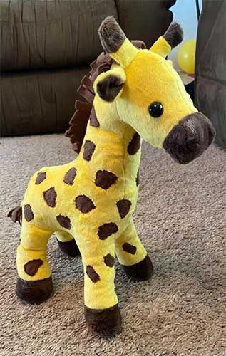 Giraffe Sewing Pattern sewn by Laurie Danielson Skipper