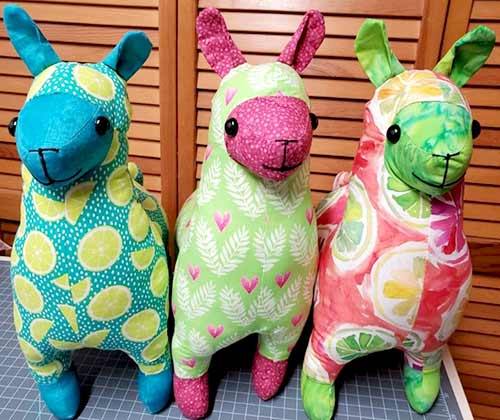 Llama sewing pattern sewn by DianaS