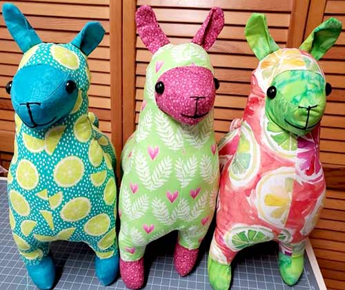 Llama sewing pattern sewn by DianaS