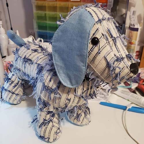 Dachshund Pattern sewn by MichelleWoodcock