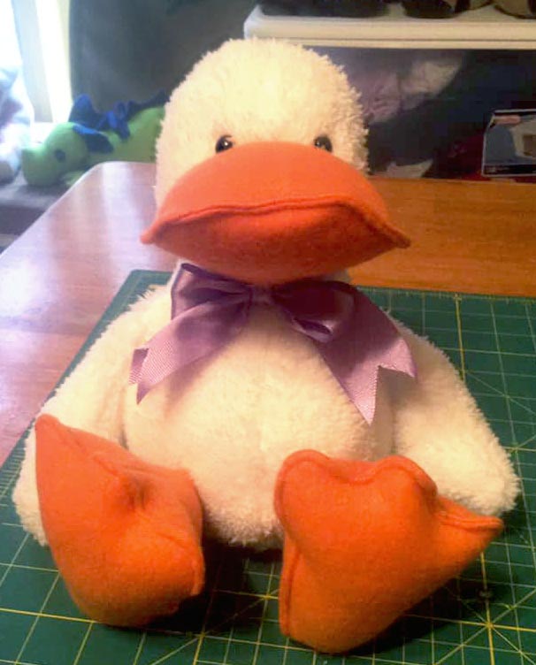 Duck sewing pattern sewn by Barbara Benson