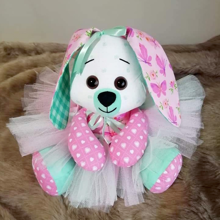 Easter Bunny buddies pattern sewn by Madelein boshoff