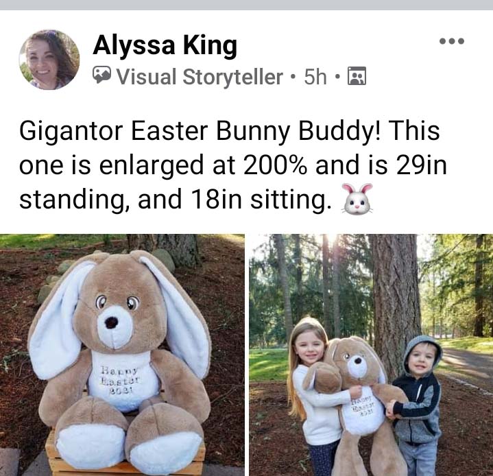 Easter Bunny sewing pattern sewn by AlyssaKing