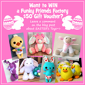 Easter SEWING COMPETITION – WIN a FREE Funky Friends Factory Pattern!