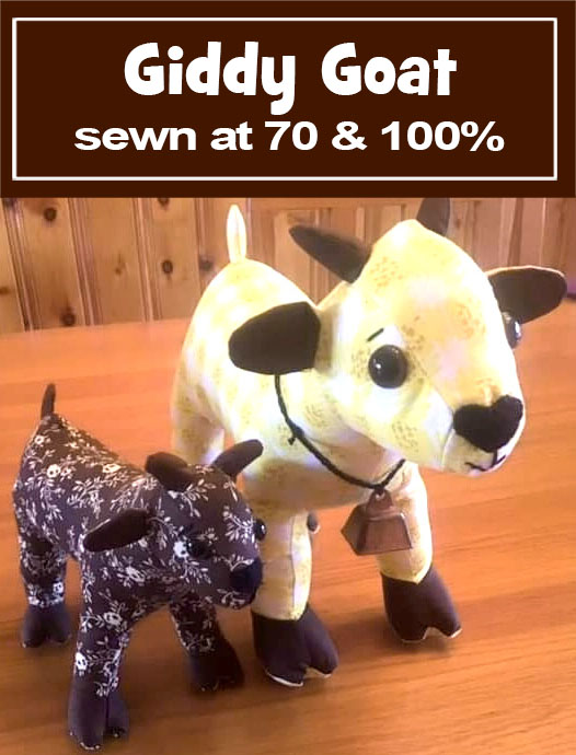 Goat Pattern reduced by Glenda Newton