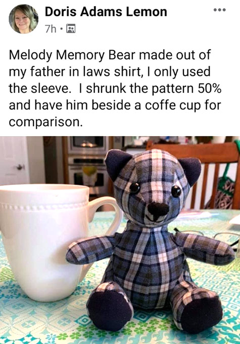 melody memory bear pattern sewn by DorisLemon