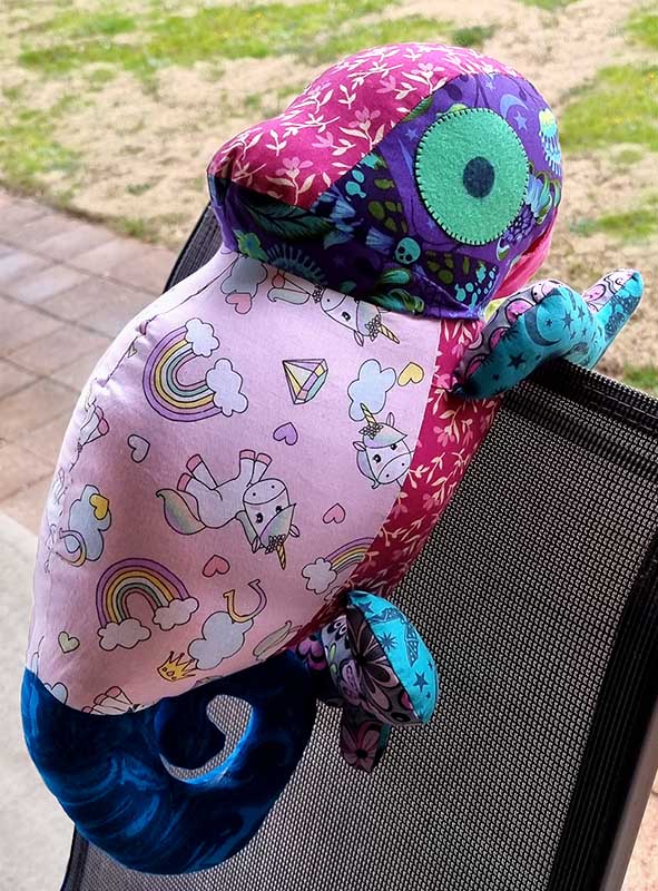 Chameleon Pattern sewn by Francine B