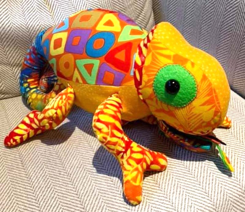 Chameleon Pattern sewn by Lisa French