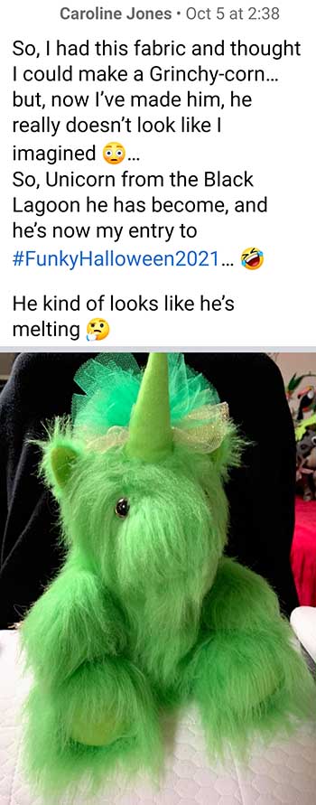 Kelsey Keepsake Unicorn Pattern - Halloween by CarolineJones