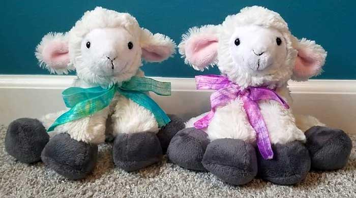 Lamkins lamb pattern sewn by Crystal porvaznik