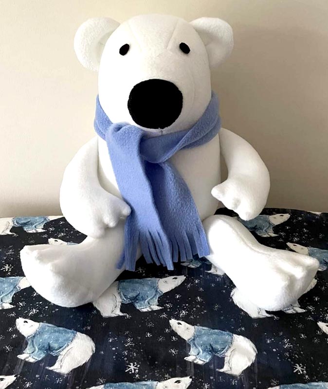 Polar Bear Pattern sewn by ginny murphy