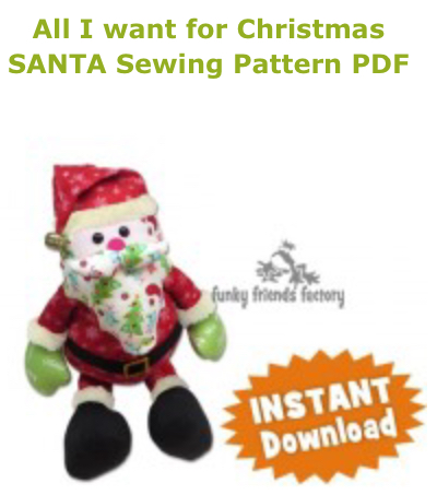 Santa pattern cover