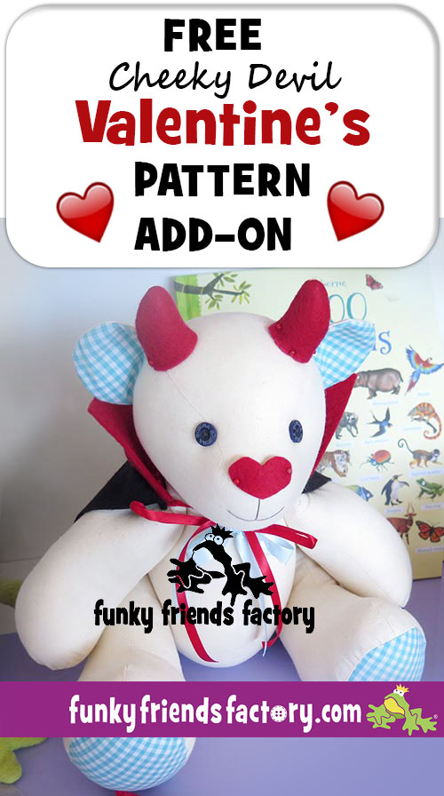Calico Cheeky Devil - free Valentines pattern ADD-ON