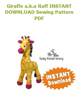 Giraffe sewing pattern