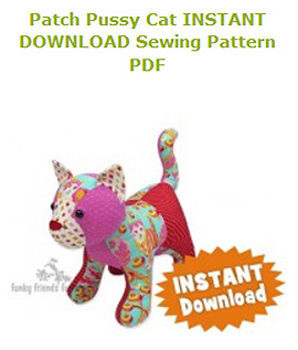Patch Cat Toy Sewing Pattern