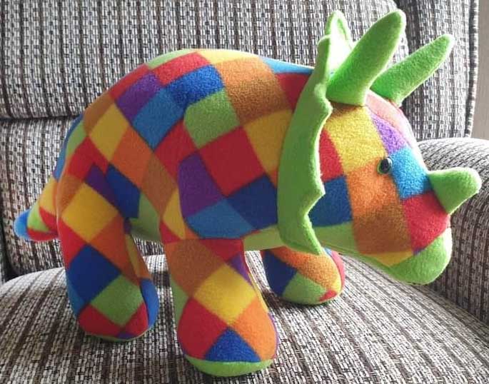 Triceratops Pattern sewn by Diane Montague