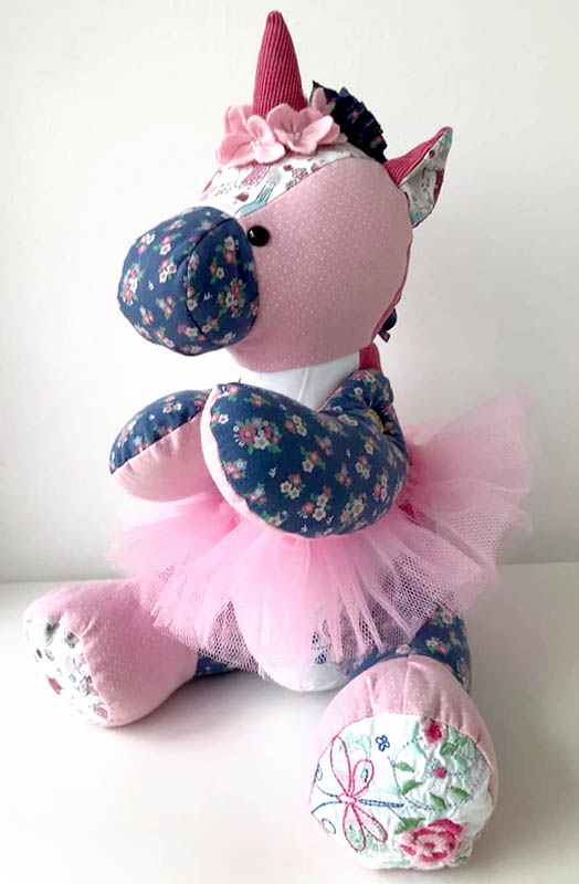 Kelsey keepsake unicorn pattern by pauline mcarthur sew by by petra p