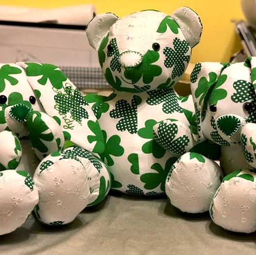 Sew a GREEN TOY for St. Patrick’s day.