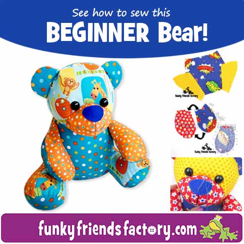 Ben BEGINNER Memory Bear Pattern phototutorial