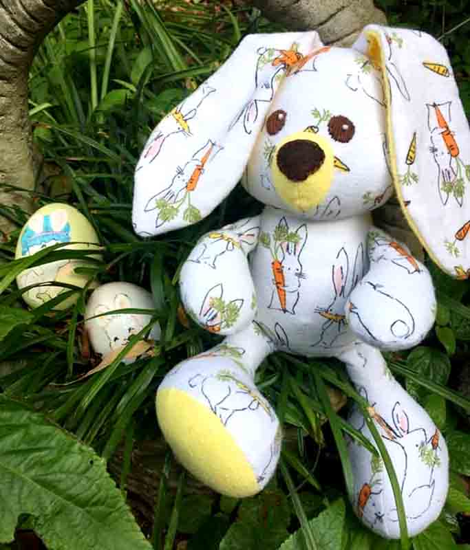 Easter bunny sewing pattern sewn by shorleylohman