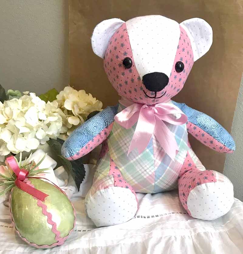 Melody Memory Bear sewing pattern sewn by jonellhart