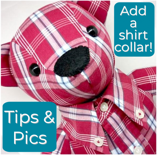 Collar bear add a collar to a memory bear by Funky Friends Factory how to