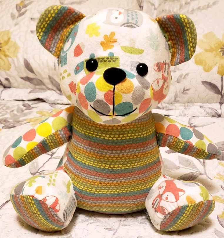 Ben Beginner Bear Pattern sewn by nancy ciccosanti