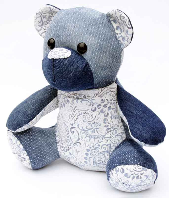 Ben Beginner Memory Bear Pattern sewn by Mireille Leurs 9