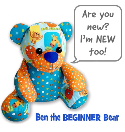 Ben the BEGINNER Memory Bear pattern